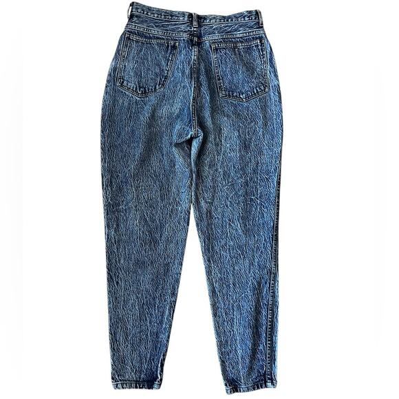 Vtg 80s Stefano acid wash jeans 12 High Rise Straight Leg Mom jean Tapered - Picture 10 of 11